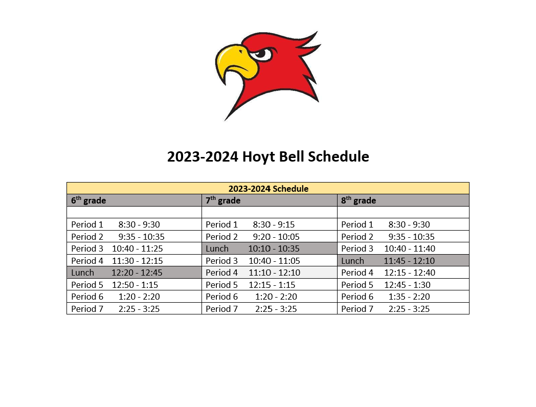 2023 2024 Bell Schedule Image